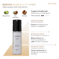 Desodorante Body Spray Club 6